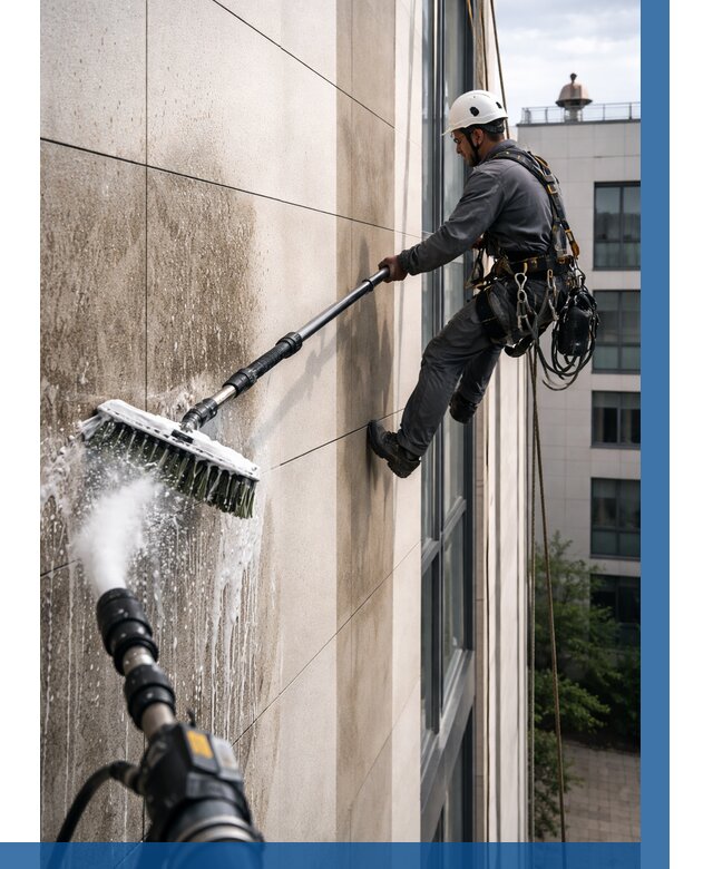 Мойка фасада из керамогранита в Донском от 304 р. | ВЫСОТНИК-Днс