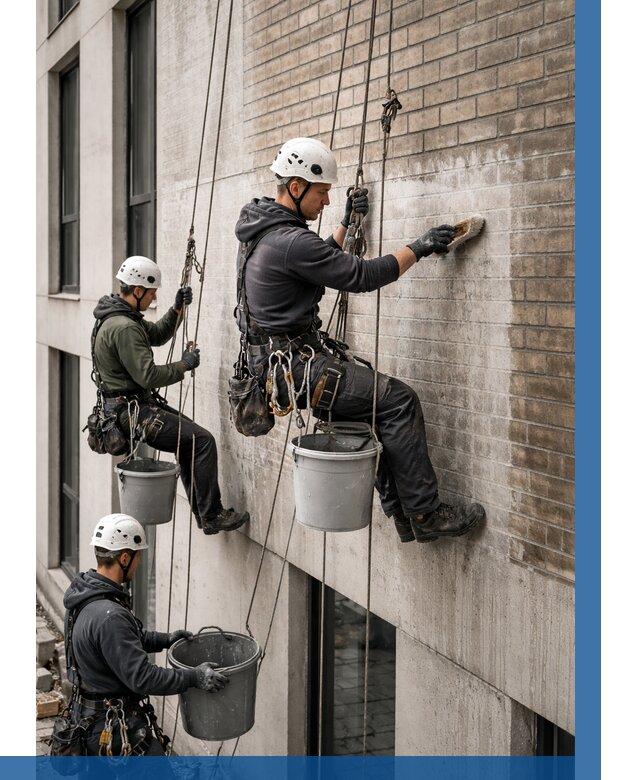 Удаление высолов с фасада в Донском от 253 р. | ВЫСОТНИК-Днс