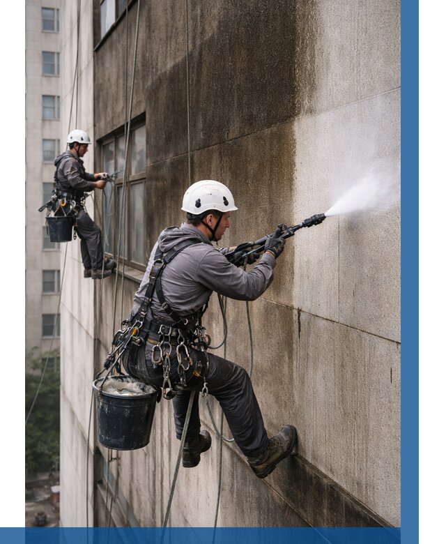 Очистка фасада от копоти в Донском от 253 р. | ВЫСОТНИК-Днс