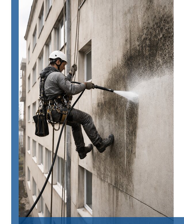 Профессиональная очистка фасадов от плесени в Донском