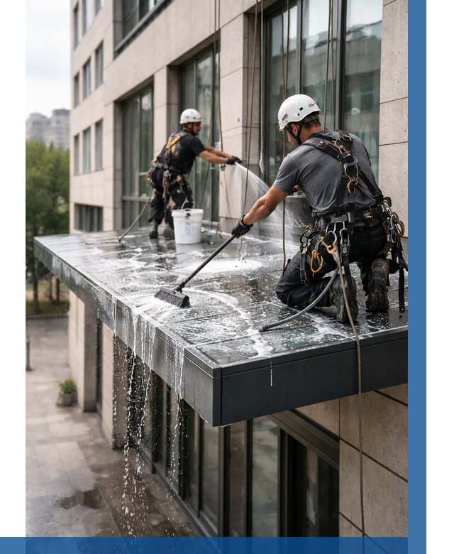 Мойка козырьков и навесов в Донском от 3546 р. | ВЫСОТНИК-Днс