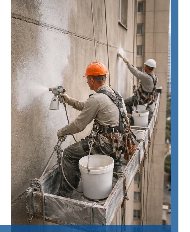 Грунтовка фасада на высоте в Донском от 122 р. | ВЫСОТНИК-Днс