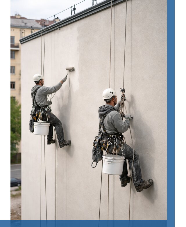 Покраска оштукатуренного фасада в Донском от 324 р. | ВЫСОТНИК-Днс