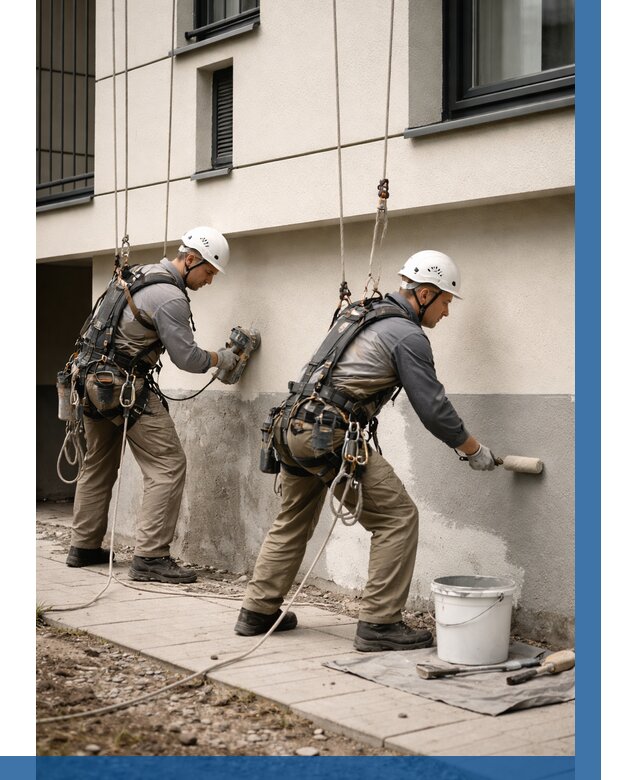 Окраска цоколя здания в Донском от 456 р. под ключ | ВЫСОТНИК-Днс