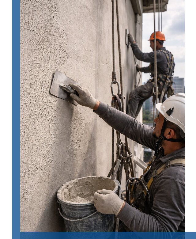 Декоративная штукатурка фасада с утеплением и защитой в Донском