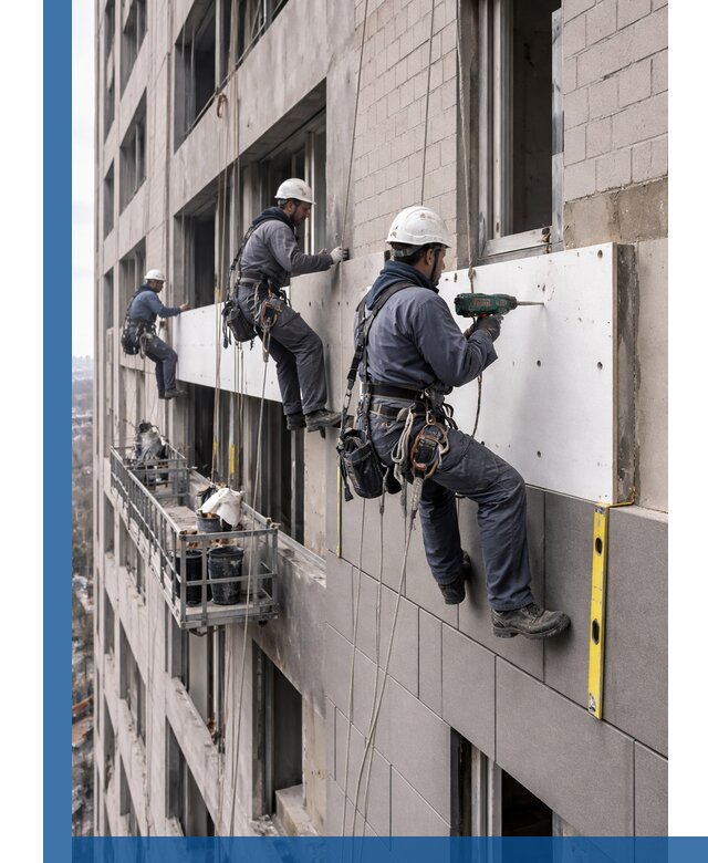 Монтаж фасадных термопанелей высокого качества в Донском