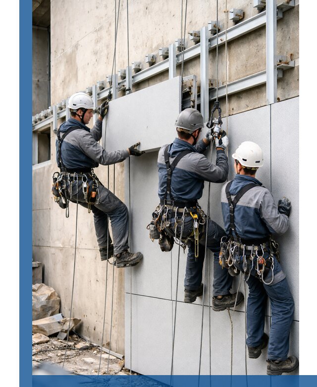 Монтаж вентилируемого фасада в Донском под ключ с гарантией качества