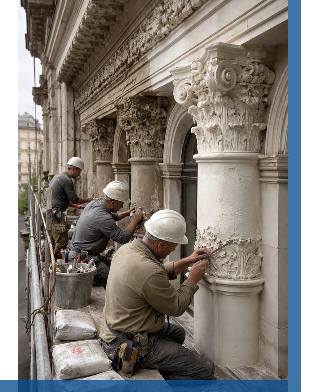 Реставрация фасадной лепнины в Донском от 2533 р. | ВЫСОТНИК-Днс