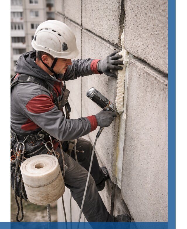 Утепление межпанельных швов в Донском от 709 р. | ВЫСОТНИК-Днс