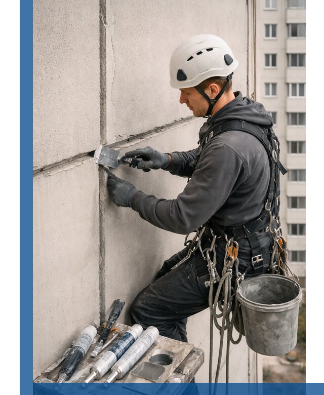 Ремонт межпанельных швов в Донском герметизация и восстановление