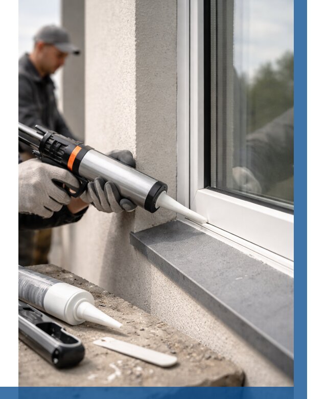 Герметизация монтажных швов окон в Донском от 659 р. | ВЫСОТНИК-Днс