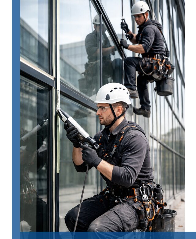 Герметизация витражных швов в Донском для зданий и фасадов