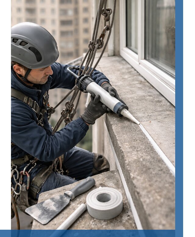 Герметизация балконного козырька в Донском от 4559 р. | ВЫСОТНИК-Днс