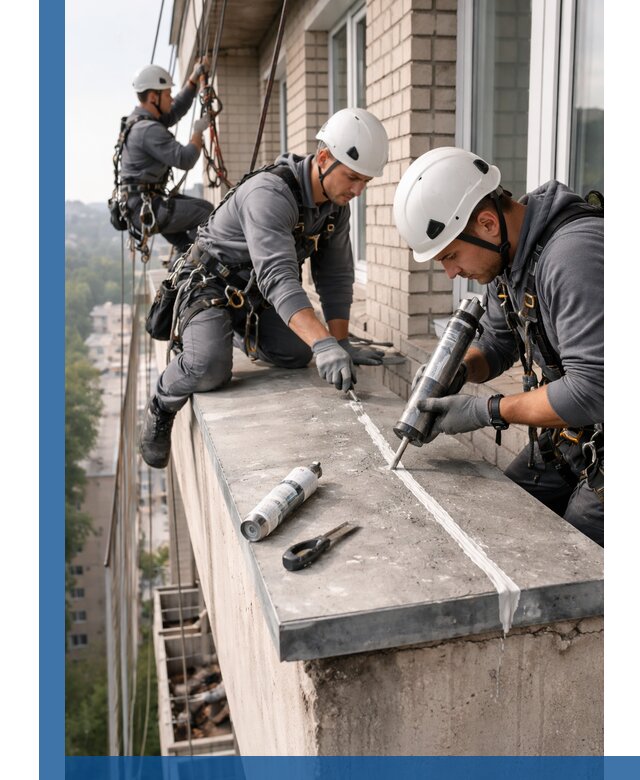 Герметизация балконного козырька в Донском профессионально