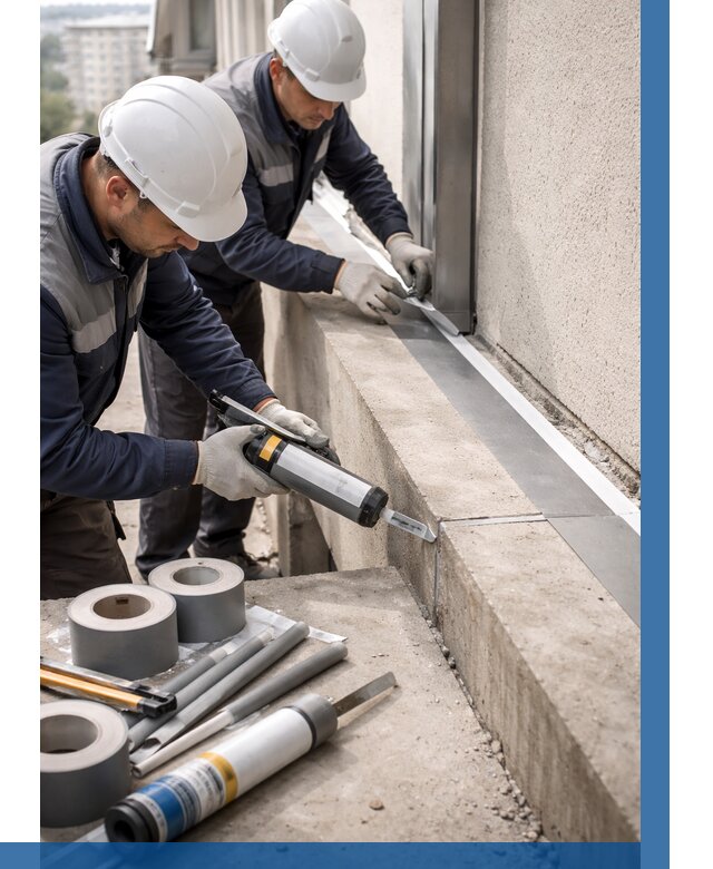 Герметизация примыкания балкона в Донском от 4559 р. | ВЫСОТНИК-Днс