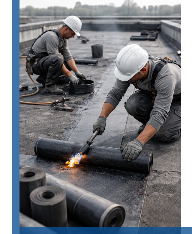 Ремонт рулонной кровли в Донском герметизация и восстановление