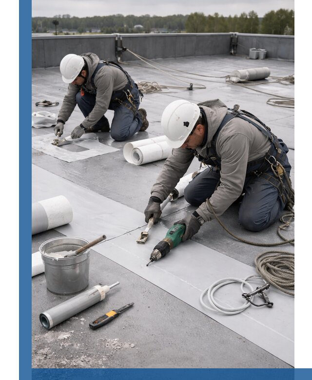 Ремонт мембранной кровли в Донском качественно и с гарантией