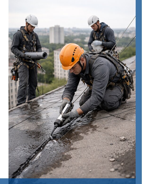 Устранение протечек кровли в Донском от 12158 р. | ВЫСОТНИК-Днс
