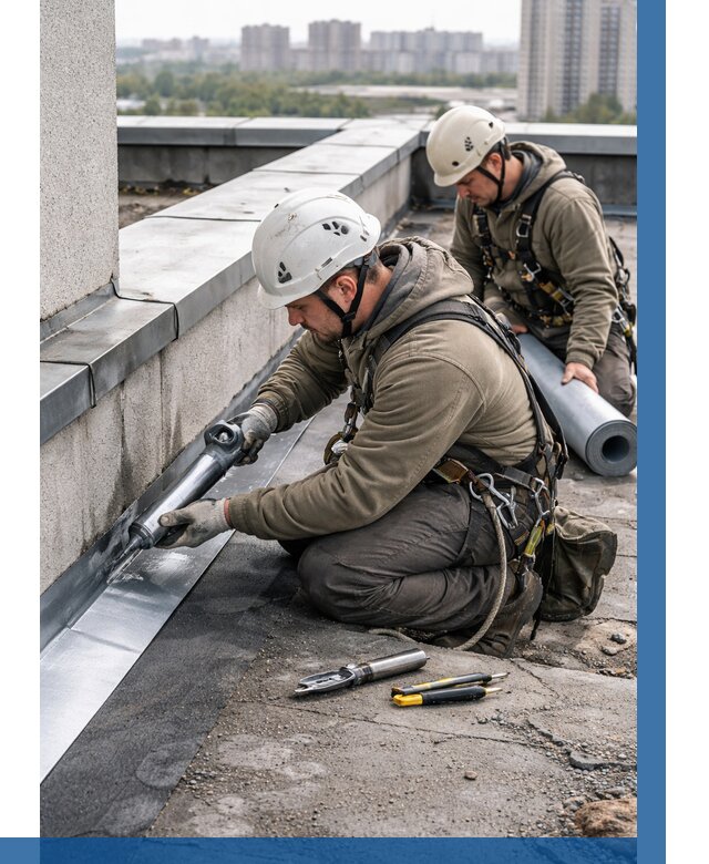 Ремонт кровельных примыканий в Донском от 1216 р. | ВЫСОТНИК-Днс