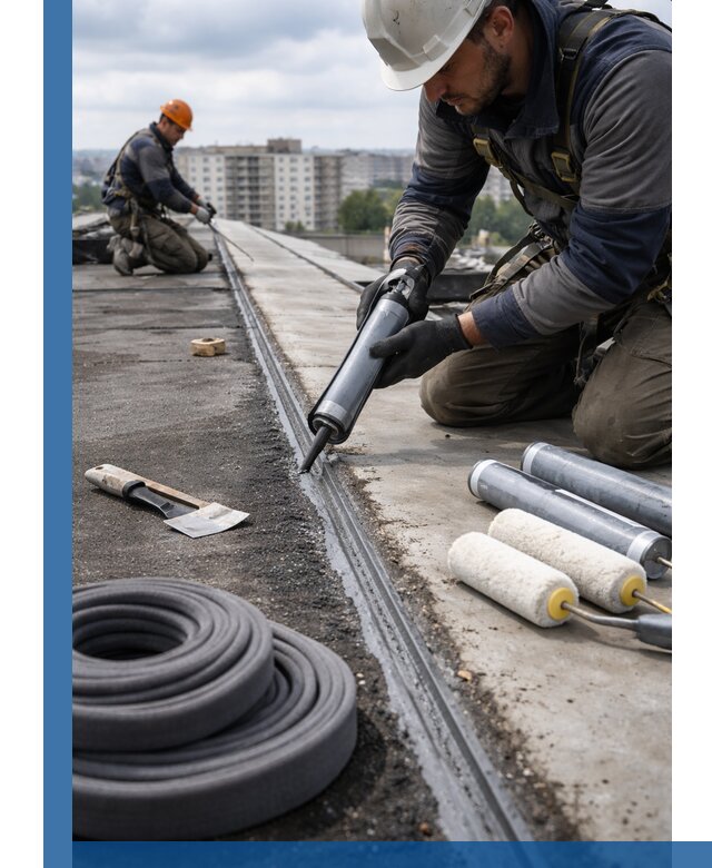 Герметизация швов кровли в Донском с гарантией герметичности