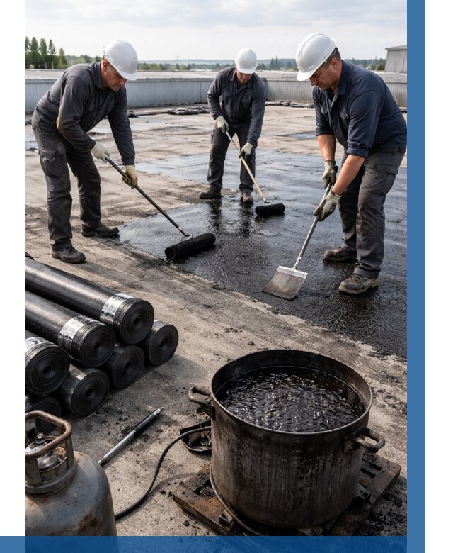 Гидроизоляция кровли мастикой в Донском от 608 р. | ВЫСОТНИК-Днс