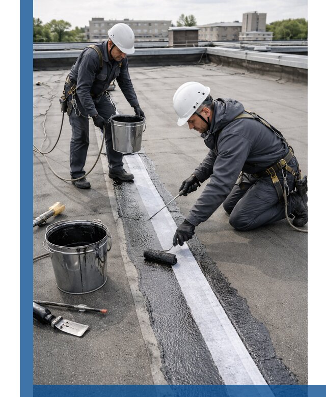 Гидроизоляция кровли мастикой в Донском надежная защита