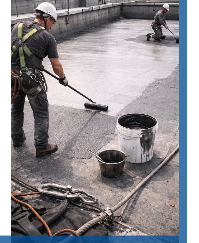 Гидроизоляция кровли жидкой резиной в Донском от 507 р. | ВЫСОТНИК-Днс