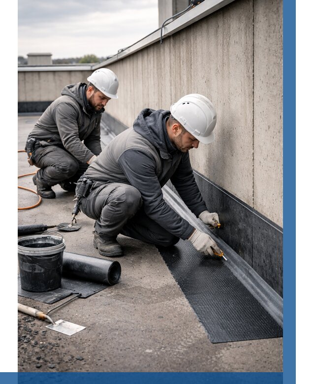 Гидроизоляция примыканий на кровле в Донском от 912 р. | ВЫСОТНИК-Днс