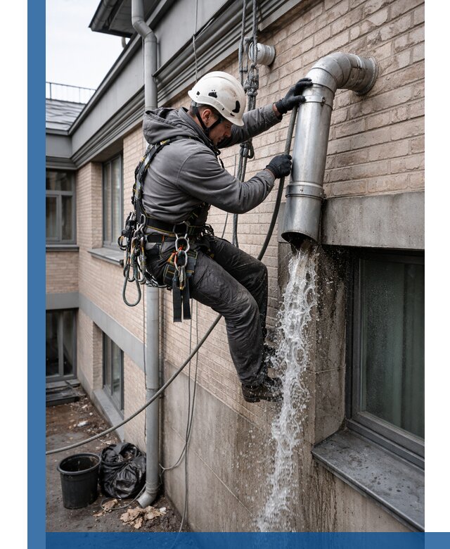 Профессиональная прочистка водосточных труб в Донском с гарантией