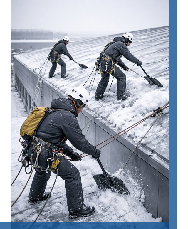 Очистка навесов от снега в Донском от 4559 р. | ВЫСОТНИК-Днс