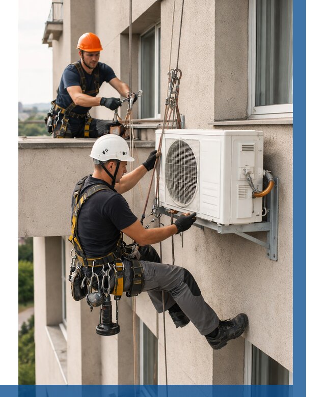 Монтаж внешнего блока кондиционера в Донском от 6586 р. | ВЫСОТНИК-Днс