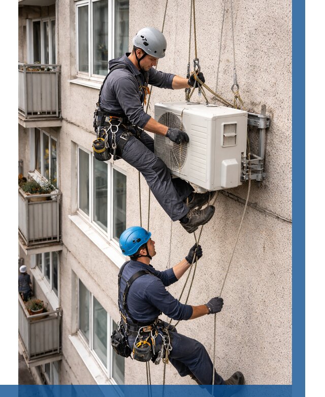 Перенос внешнего блока кондиционера в Донском от 9119 р.| ВЫСОТНИК-Днс