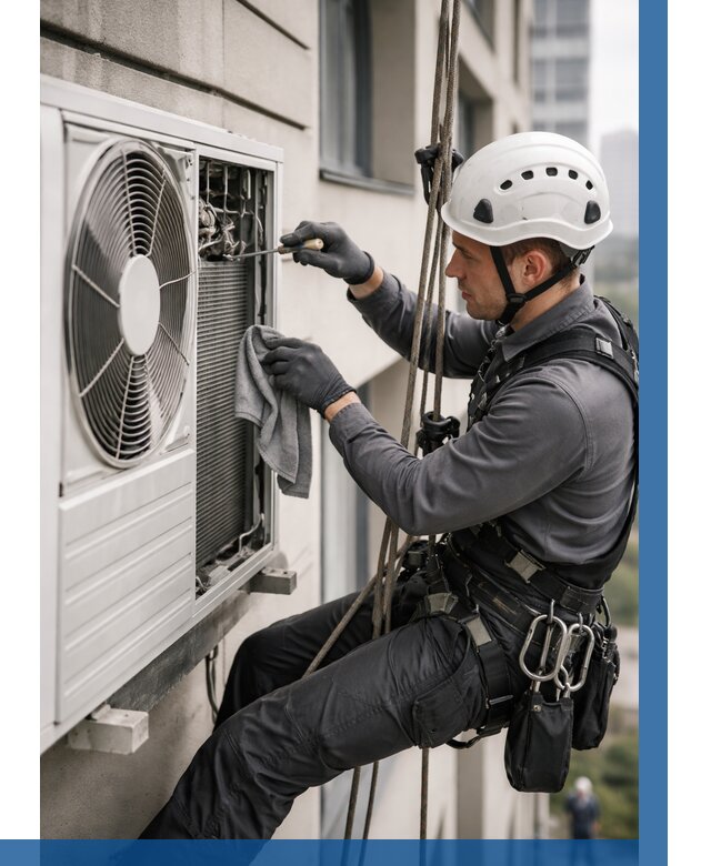 Обслуживание внешнего блока кондиционера в Донском от 2736 р.ВЫСОТНИК-Днс