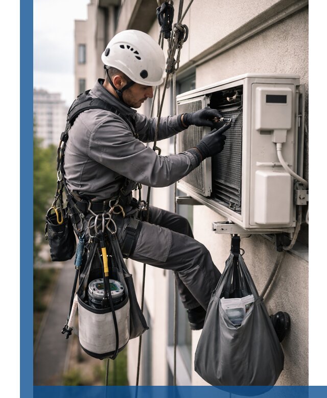 Обслуживание внешнего блока кондиционера в Донском профессионально