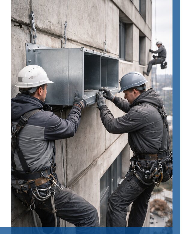 Монтаж вентиляционных коробов в Донском от 3040 р. | ВЫСОТНИК-Днс