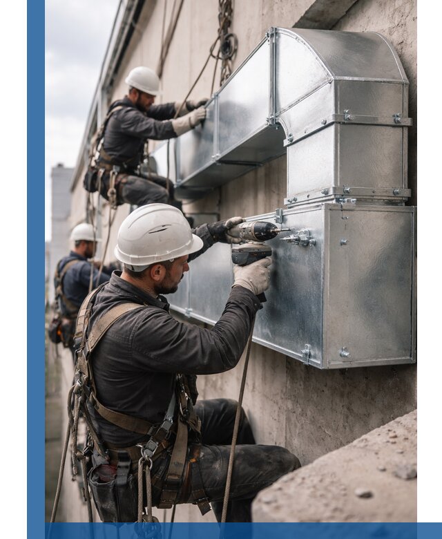 Профессиональный монтаж вентиляционных коробов в Донском под ключ