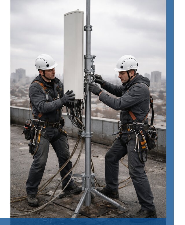 Монтаж антенн связи на крыше в Донском от 8612 р. | ВЫСОТНИК-Днс