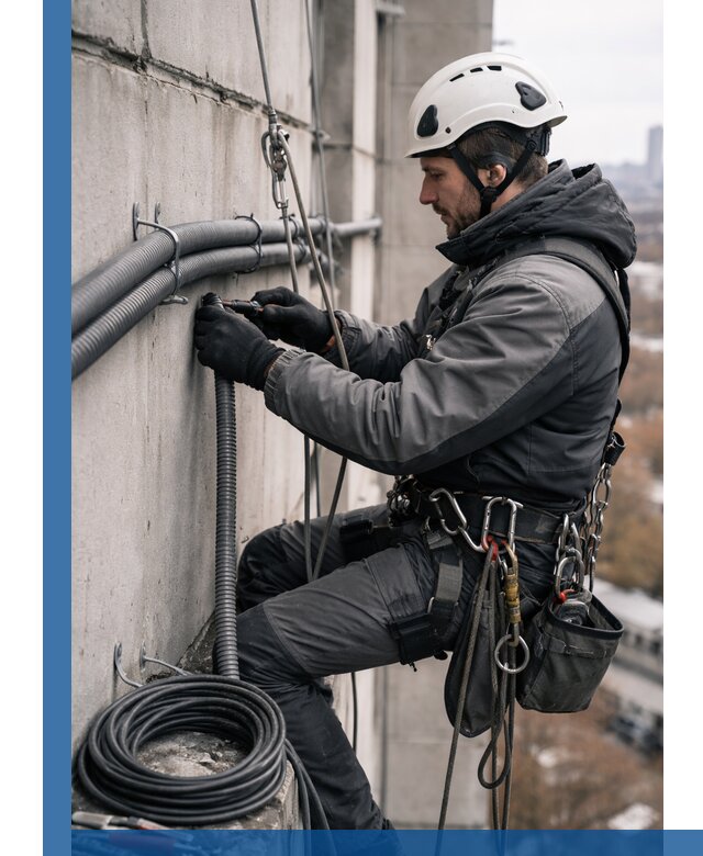 Профессиональный монтаж гофры для кабеля в Донском с гарантией