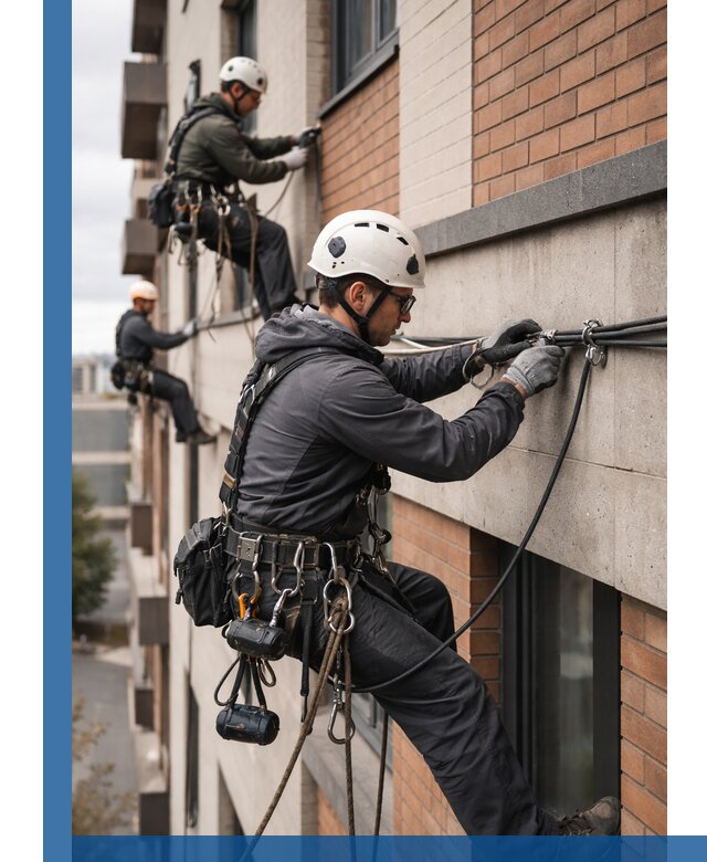 Крепление кабеля на фасаде монтаж и крепеж в Донском