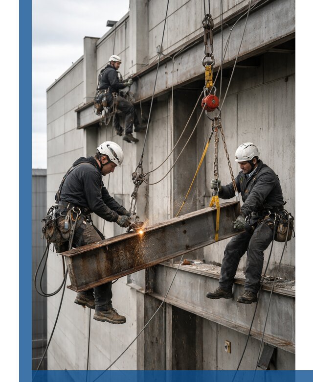 Демонтаж металлоконструкций на высоте в Донском под ключ