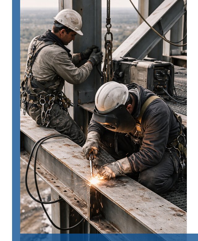 Высотные сварочные работы в Донском для промышленных объектов