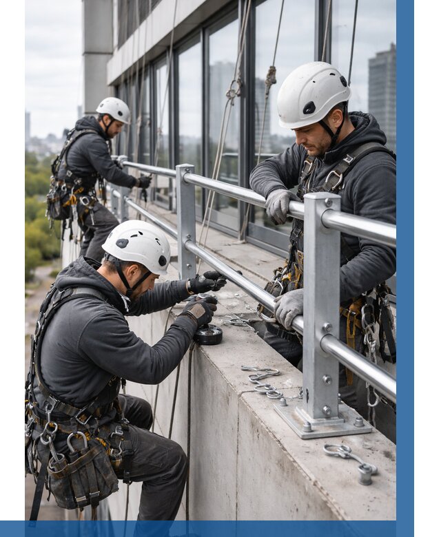 Монтаж ограждений на высоте в Донском, от 1216 р. | ВЫСОТНИК-Днс