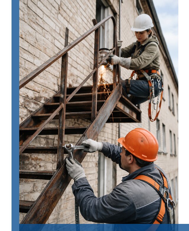 Ремонт и восстановление пожарных лестниц с выездом в Донском