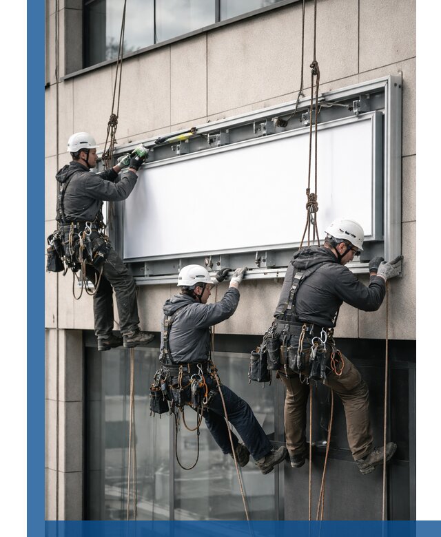 Профессиональный монтаж светового короба под ключ в Донском