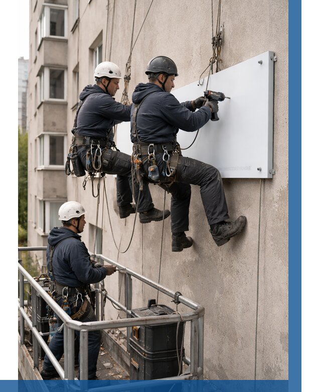 Монтаж табличек и указателей в Донском от 3546 р. | ВЫСОТНИК-Днс