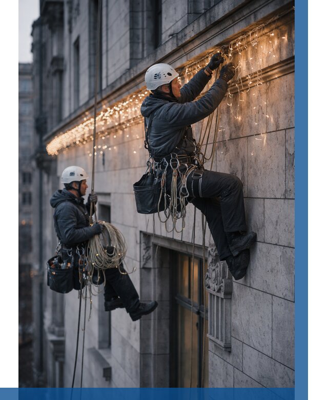 Монтаж новогодней иллюминации в Донском от 8612 р. | ВЫСОТНИК-Днс