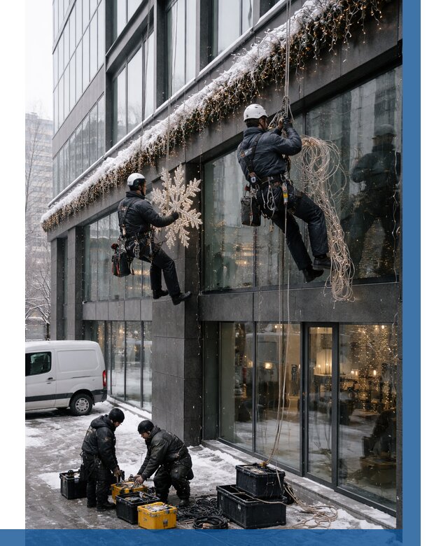 Демонтаж новогоднего оформления в Донском от 5573 р. | ВЫСОТНИК-Днс