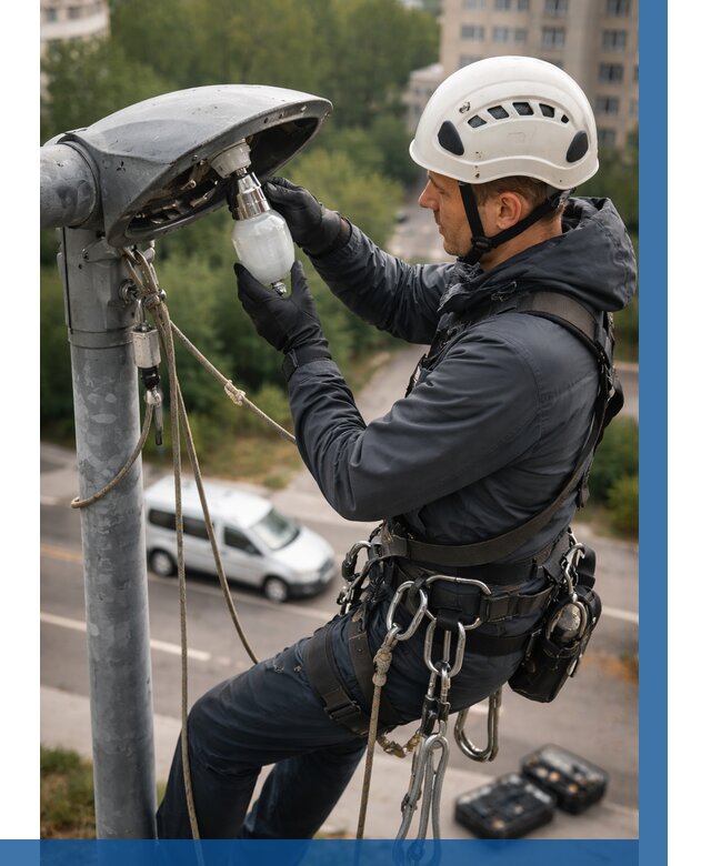 Замена ламп на высоте в Донском от 2533 р. | ВЫСОТНИК-Днс