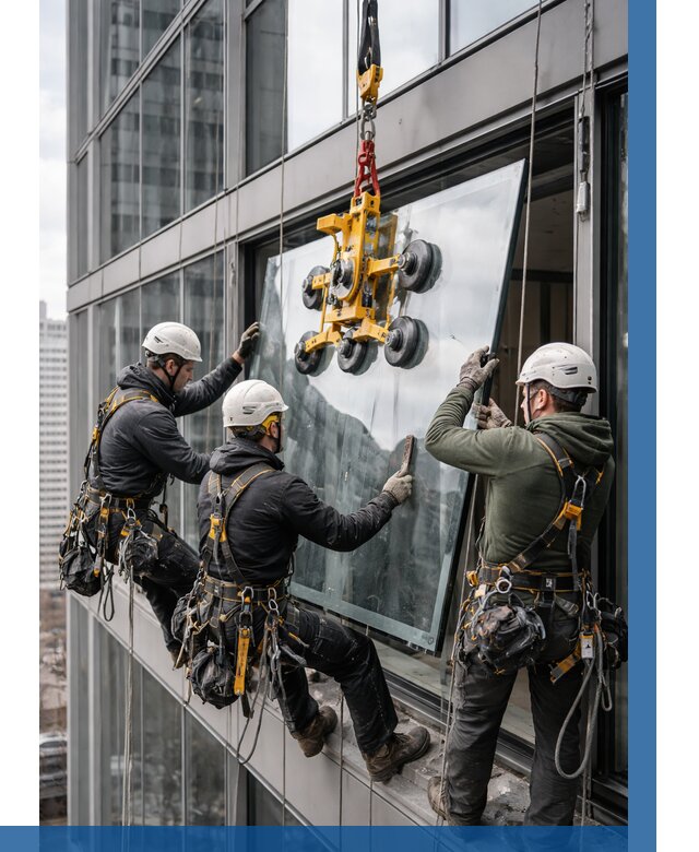 Фасадное остекление зданий под ключ в Донском от 10132 р. | ВЫСОТНИК-Днс