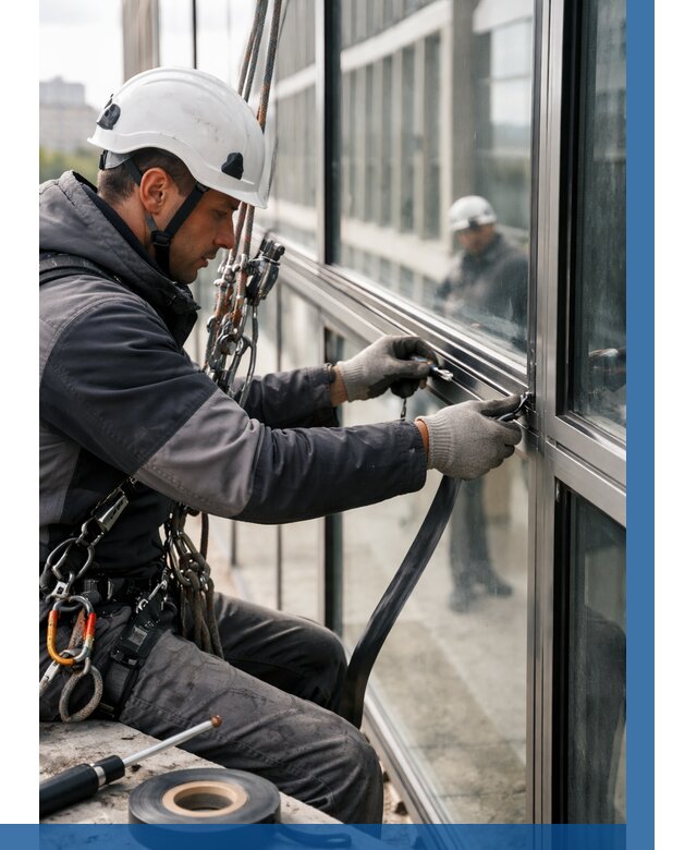 Ремонт витражных конструкций в Донском от 3546 р. | ВЫСОТНИК-Днс